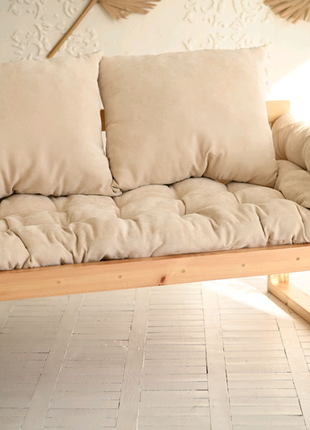 Диван з розкладними підлокітниками софа диван ліжко6 фото