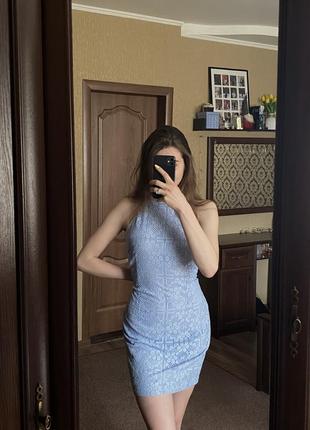 Голубое платье платье платье1 фото