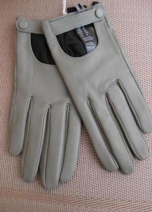 Шкіряні рукавички жіночі від н&m4 фото