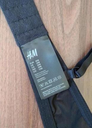 Бюстгальтер чорний на кісточках мереживо h&m7 фото