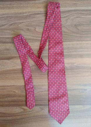 Краватка чоловiча червона шовк iталiя tie rack1 фото