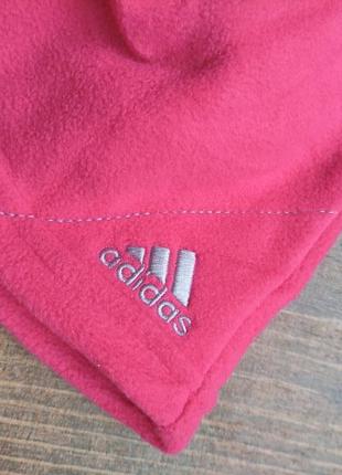 Шапка adidas climawarm фуксія рожева флісова3 фото