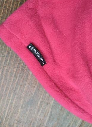 Шапка adidas climawarm фуксія рожева флісова4 фото
