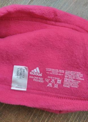 Шапка adidas climawarm фуксія рожева флісова5 фото