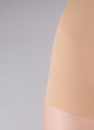 Трусы-шорты телесные танцевальные бесшовные высокие трусики макси невидимые шортики на пол денс2 фото