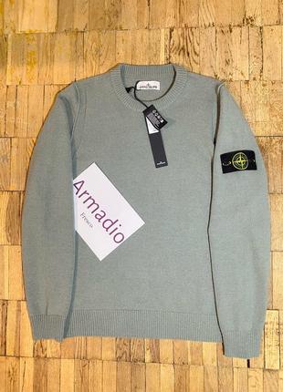 Stone island logo-appliquéd wool-blend sweater