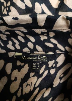 Massimo dutti leopard print батистовая рубашка /7569/5 фото