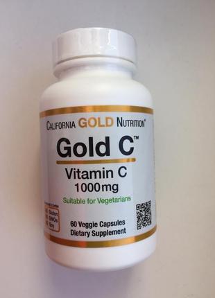 Вітамін c "california gold nutrition gold c" 1000 mg2 фото