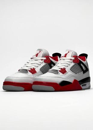 Мужские кроссовки nike air jordan 4 retro firr red