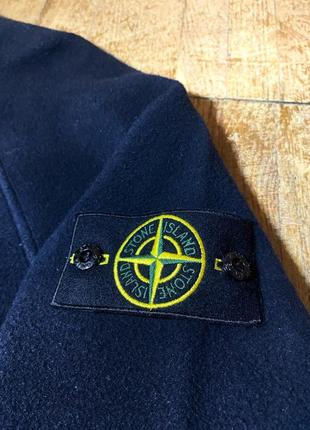 Stone island wool-trimmed logo-appliquéd cotton-blend3 фото