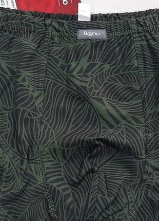 Чоловічі чорні труси з малюнком листочків (арт. мш 950402)