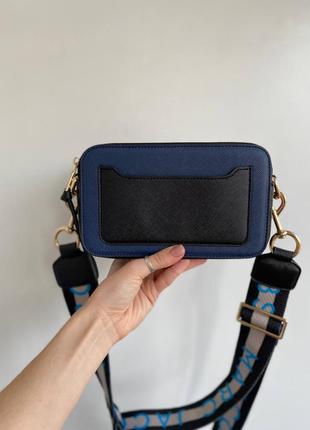 Жіноча сумка marc jacobs logo blue white5 фото