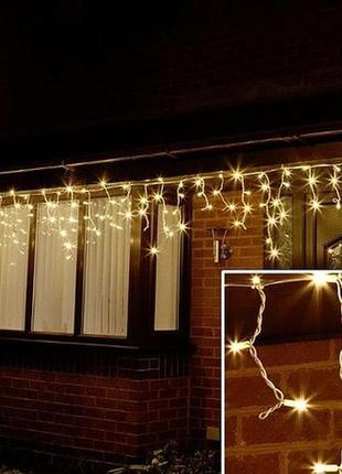 Вулична гірлянда бахрома 3 м із мерехтінням 100 led