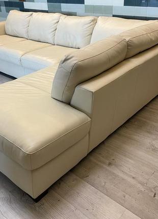 Шкіряний(кожаный)кутовий диван italsofa(італія)угловой.стан ідеал2 фото