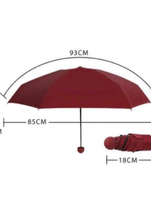 Компктна парасолька в капсулі3 фото