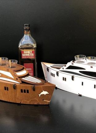 Міні бар "яхта" подарунок для любителів моря, капітану, шефу8 фото