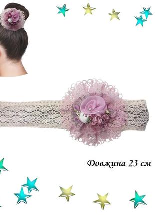 Твістер для гульки мереживо фіолетові квіти fashion довжина 23 см