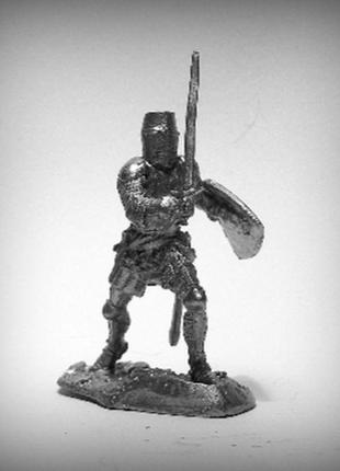 Игрушечные солдатики европейский рыцарь 12 век 54 мм оловянные cолдатики миниатюры1 фото