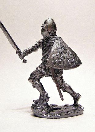 Игрушечные солдатики английский рыцарь 12 век 54 мм оловянные cолдатики миниатюры