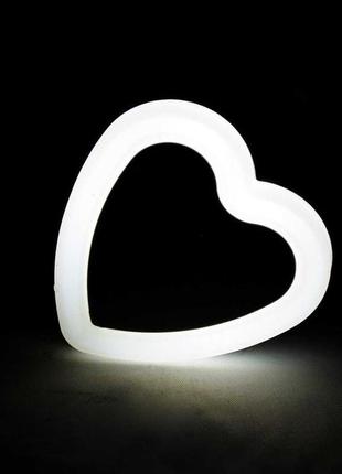 Світлодіодний нічник неоновий серце з датчиком світла1 фото