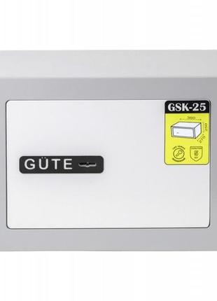 Сейф зламостійкий для грошей, документів gute gsk-25 |36*25*27 см
