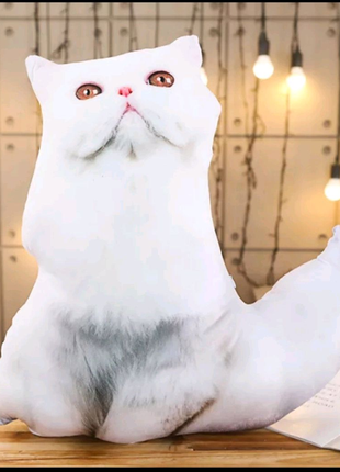 Игрушка-подушка 3d кот,45 см