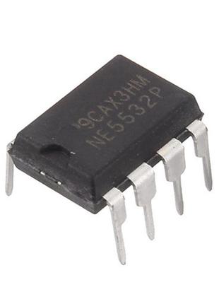 Чип ne5532p ne5532 dip8, операційний підсилювач 2-канальний