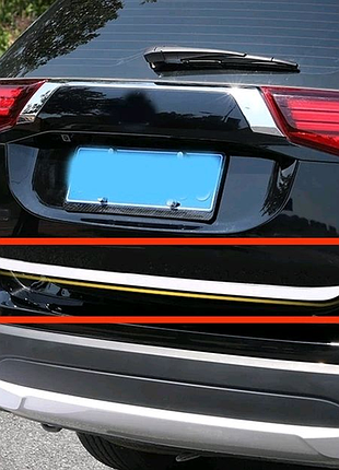 Полоска на крышку багажники mitsubishi outlander 3