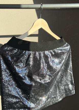 Блестящая юбка с пайетками3 фото