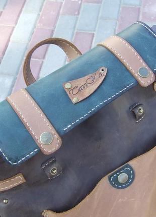 Кожаный женский рюкзак, жіночий шкіряний рюкзак, рюкзак з малюнком, рюкзак с рисунком, крейзі хорс10 фото