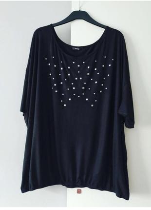 Черная блуза большого размера