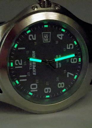Часы timex expedition field с кожаным ремешком9 фото