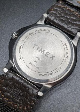 Часы timex expedition field с кожаным ремешком4 фото