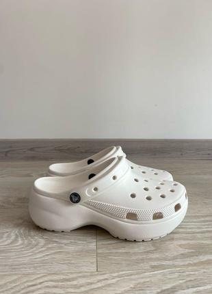 Крокси жіночі білі crocs1 фото