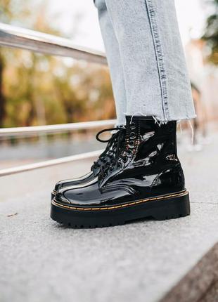 Dr martens jadon patent термо, ботинки на платформі жіночі доктор мартінс