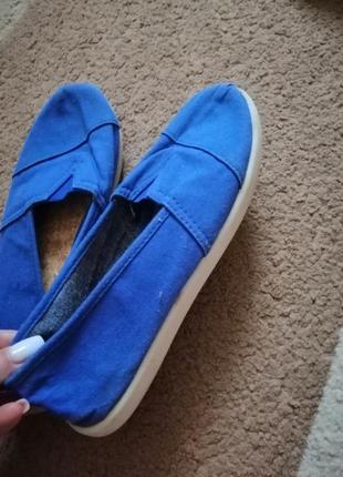 Еспадрильї toms "navy canvas classic youth" 35р/22,5см.