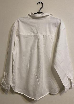 Льняная рубашка / блуза h&amp;m4 фото