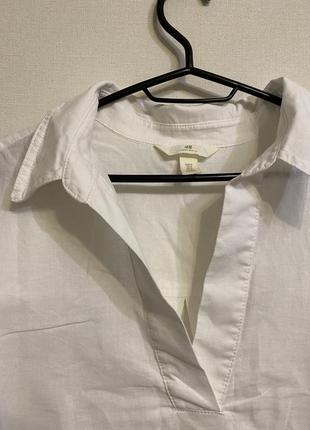 Льняная рубашка / блуза h&amp;m2 фото