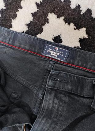 Джинси чоловічі прямі широкі сині повсякденні джинсові щільні marks & spencer, розмір xl3 фото