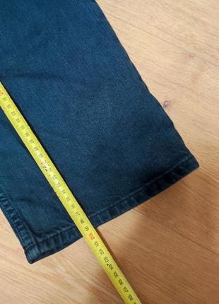 Джинси чоловічі прямі широкі сині повсякденні джинсові щільні marks & spencer, розмір xl8 фото