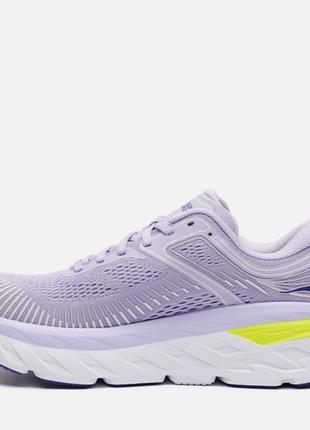 Кроссовки hoka bondi 7 purple heather/ clematis blue1 фото