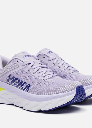 Кроссовки hoka bondi 7 purple heather/ clematis blue2 фото