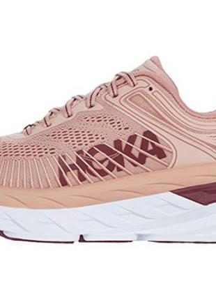 Женские кроссовки hoka one one bondi 7 10.5 rose/cordovan