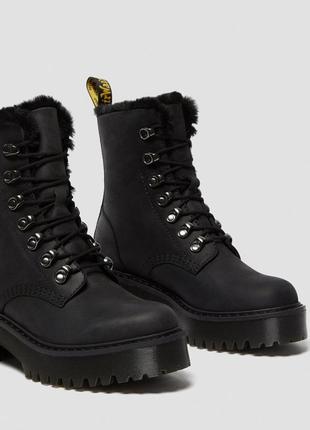 Жіночі оригінальні зимові чоботи на хутрі dr. martens 42-43 розмі