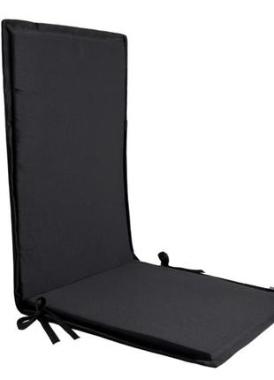 Матрац для садового  крісла, лежака,  шезлонга  120х50х3 чорний