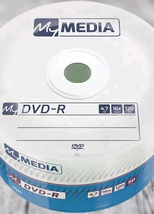 Диски чисті болванки двд mymedia dvd-r 4.7 gb 16x ціна за 1 шт.,