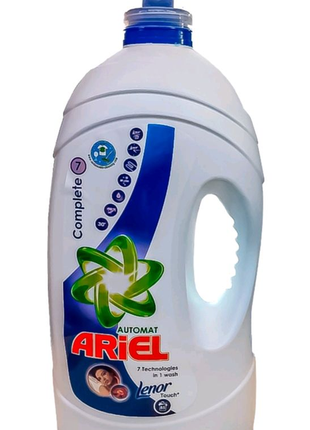 Гель для прання ariel lenor complete 7 (5.65l)