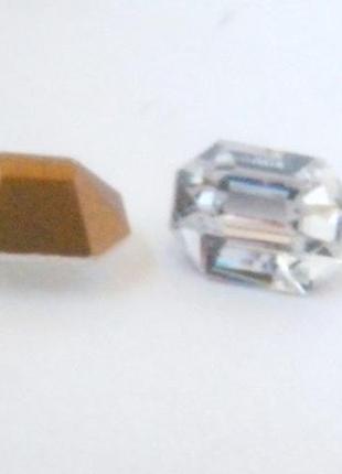 Скляні конусні mc octagon maxima preciosa 6x8мм crystal. 2 шт.1 фото