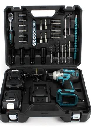 Аккумуляторный гайковерт makita dtw301 (36v, 5ah) с набором инструментов. акб гайковерт макита
