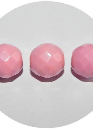 Бусины чешские стеклянные граненые  4мм rosaline 73020. 50шт.